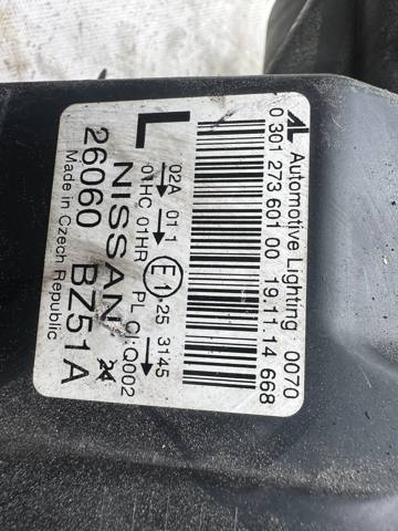 26060BZ51A NISSAN Левая фара купить в Львов