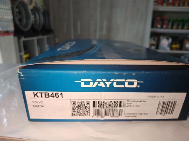 KTB461 DAYCO Ремень ГРМ, комплект купить в Львов
