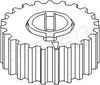 Звездочка привода коленвала двигателя 205539755 HANS PRIES