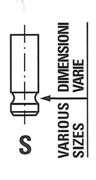 Клапан випуск rover 218 1.8 16v 18k16 95- benz. 27,4x6x90 k№t 45 stopni, 1 rowek 6118