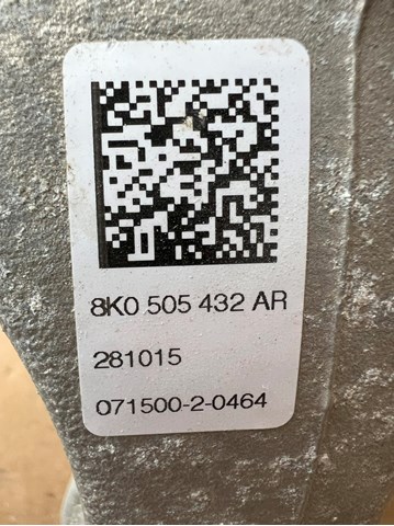 VAG 8K0505436AA Цапфа (поворотный кулак) задний правый в наличии Каменское