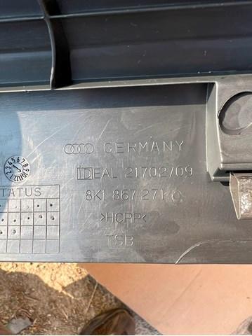 VAG 8K1867271C Обшивка стойки кузова внутренняя передняя левая в наличии Николаев