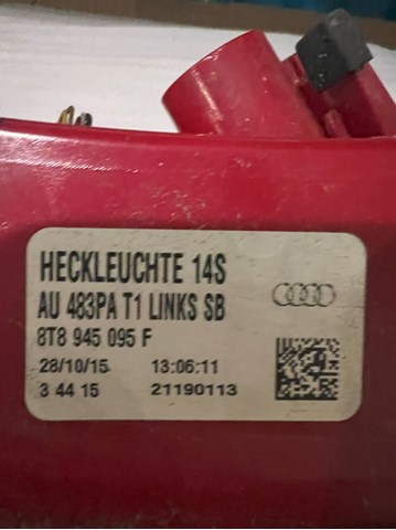 8T8945095F VAG Фонарь задний левый внешний купить в Ровно