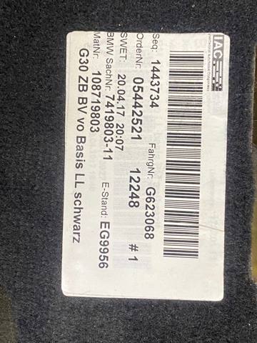 BMW 51477419805 Покрытие напольное салона, переднее в наличии Львов