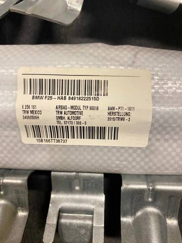 Подушка безопасности, сбоку левая 72129182225 BMW