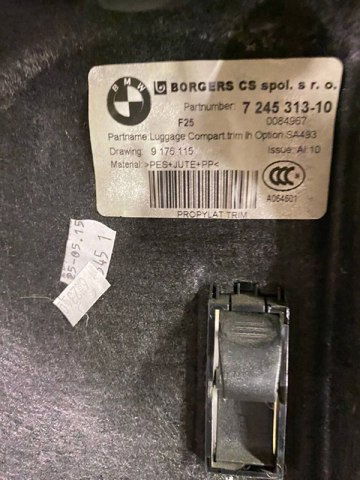 BMW 7245313 Облицовка багажного отсека левая в наличии Ужгород