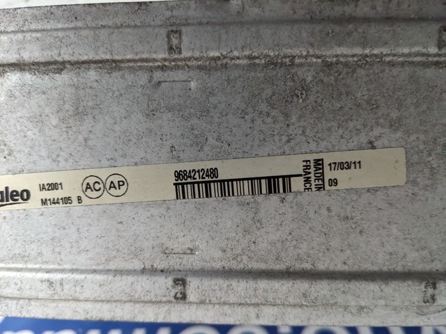 Система охлаждения наддувочного воздуха 9684212480 PEUGEOT