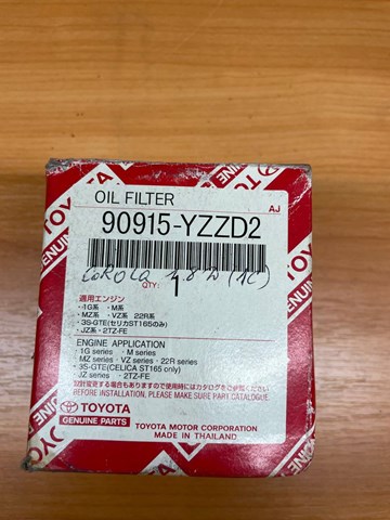 90915YZZD2 TOYOTA Масляный фильтр купить в Одесса