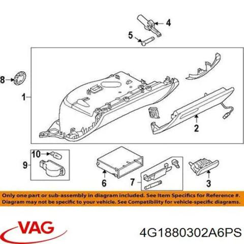 4G1880302A6PS VAG Ящик перчаточный (бардачок) купить в Каменское
