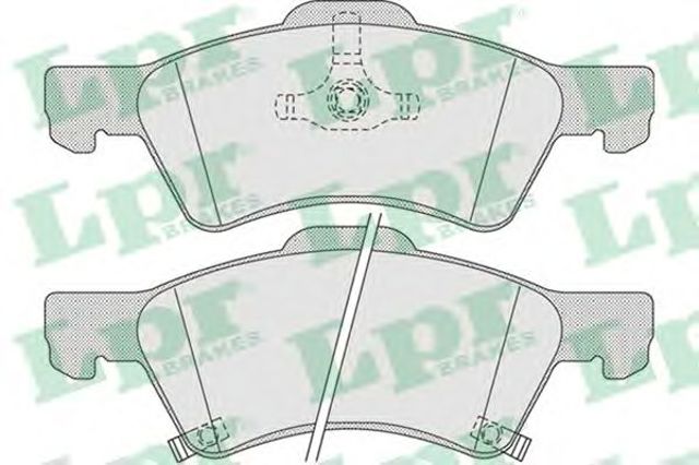 Колодки тормозные передние дисковые 05P1006 LPR