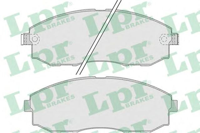 LPR 05P1015 Колодки тормозные передние дисковые в наличии Одесса
