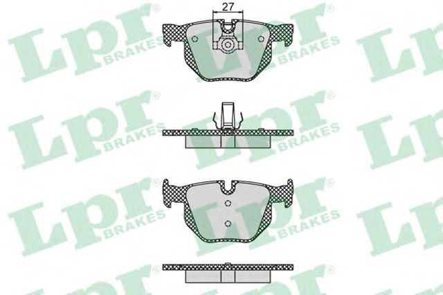 Колодки тормозные дисковые комплект 05P1194 LPR