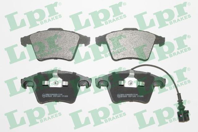 Колодки тормозные передние дисковые 05P1205 LPR