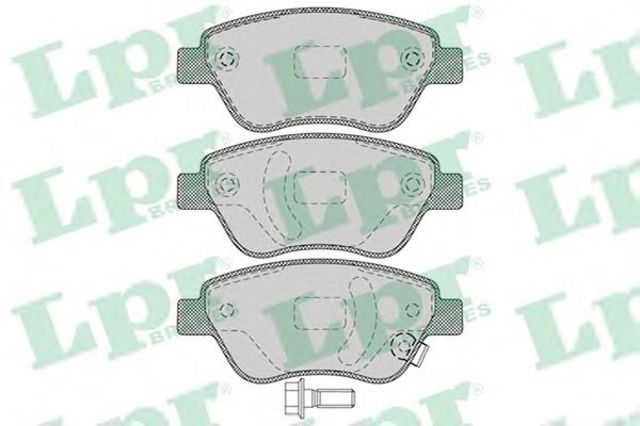 Колодки 05P1247 LPR