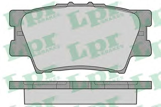 05P1281 LPR Колодки тормозные задние дисковые купить в Черновцы