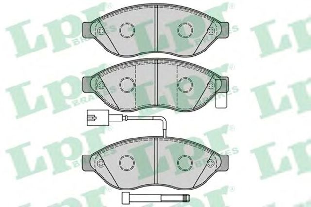 Колодки передние 05P1287 LPR