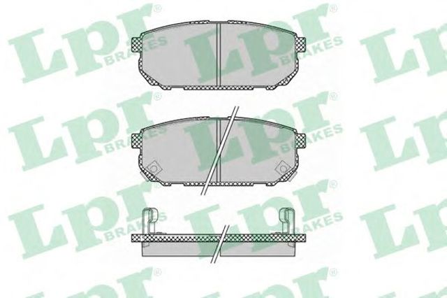 LPR 05P1370 Колодки тормозные задние дисковые в наличии Черкассы