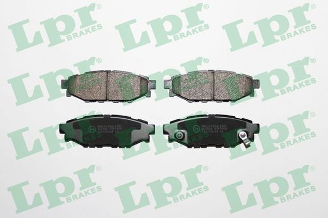 LPR 05P1408 Колодки тормозные задние дисковые в наличии Полтава