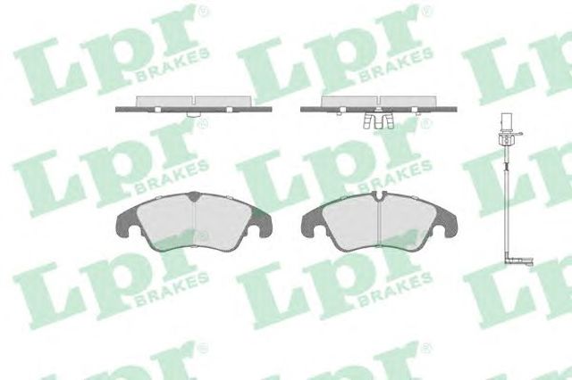 LPR 05P1420A Колодки тормозные передние дисковые в наличии Харьков
