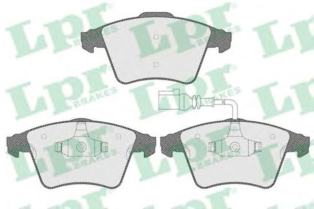Колодки тормозные 05P1536 LPR