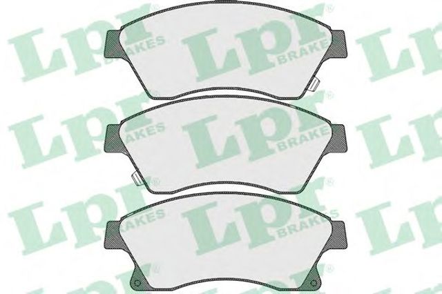 Колодки тормозные дисковые комплект 05P1581 LPR