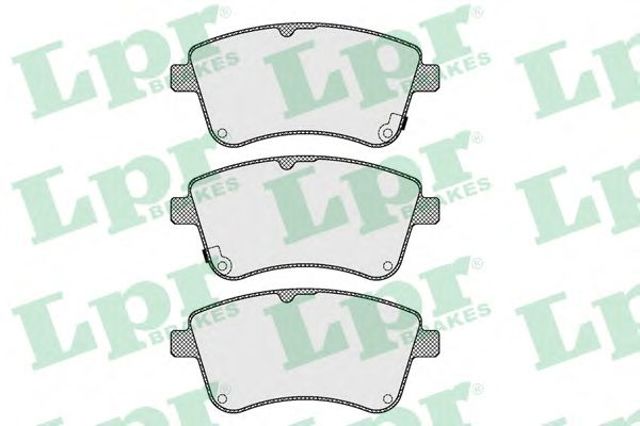 Колодки тормозные дисковые комплект 05P1623 LPR