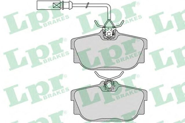 Задние тормозные колодки 05P1699 LPR