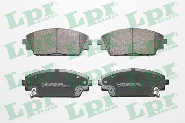Колодки тормозные передние дисковые 05P1917 LPR