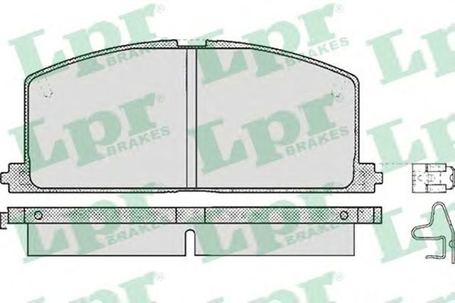Колодки тормозные передние дисковые 05P268 LPR