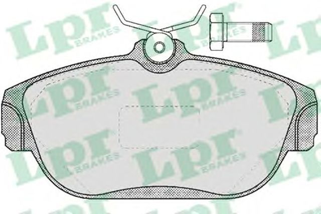 LPR 05P382 Колодки тормозные передние дисковые в наличии Тернополь