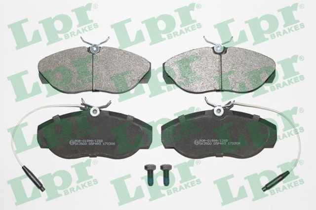 Колодки тормозные передние дисковые 05P493 LPR