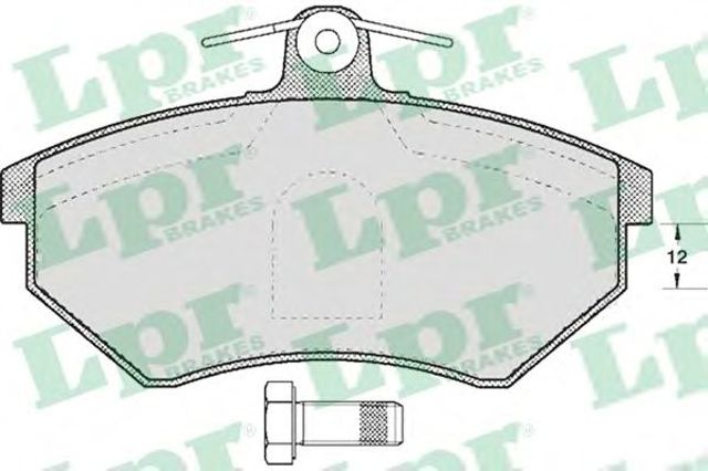 Колодки тормозные 05P613 LPR