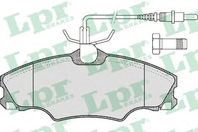 Тормозные колодки 05P619 LPR