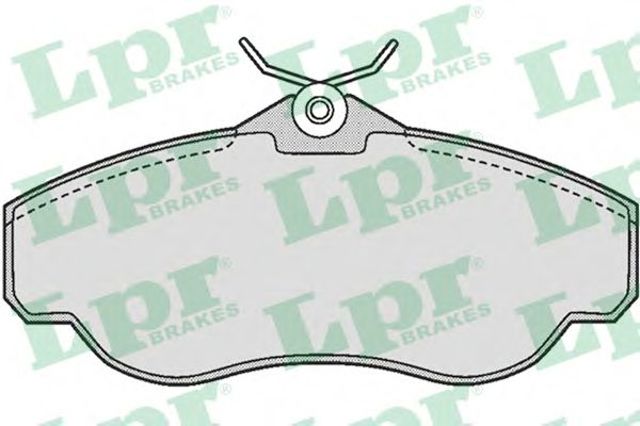 LPR 05P728 Колодки тормозные передние дисковые в наличии Каменское