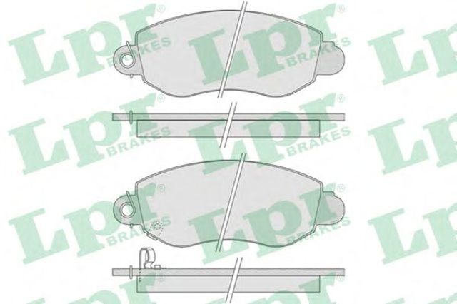 Колодки тормозные передние дисковые 05P775 LPR