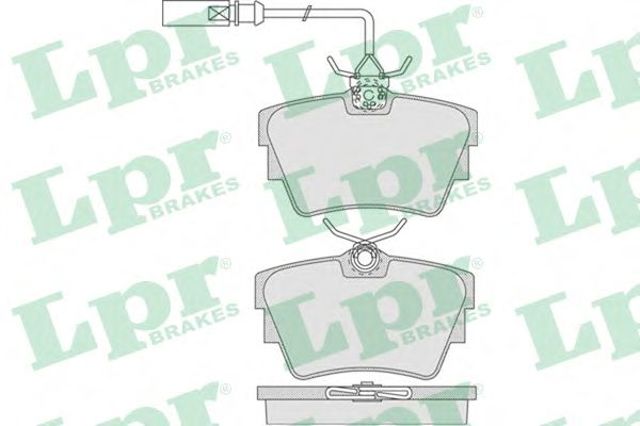 Комплект задних колодок 05P786 LPR