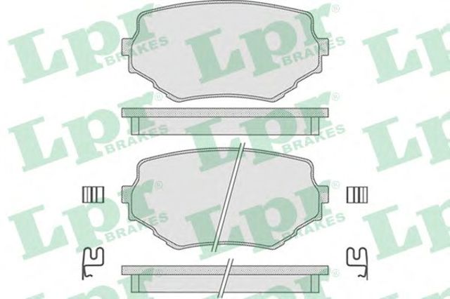 Колодки тормозные дисковые комплект 05P798 LPR