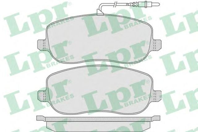 Колодки тормозные передние дисковые 05P831 LPR