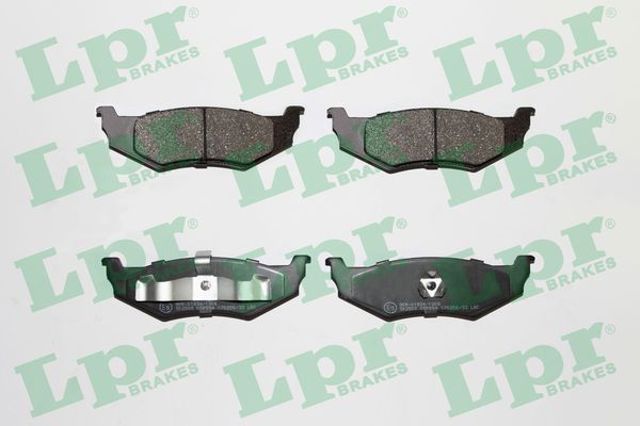 Колодки тормозные задние, дисковые 05P894 LPR