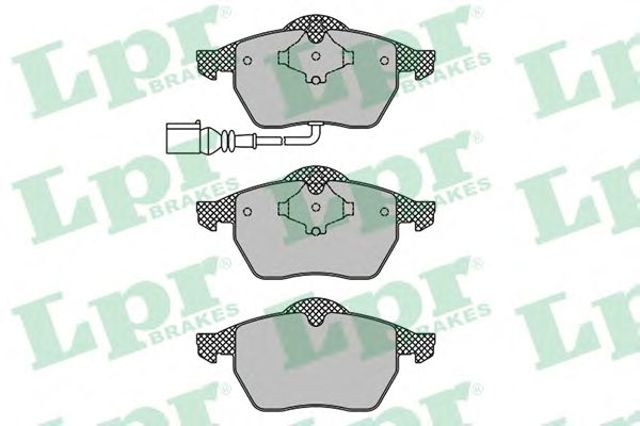 Колодки тормозные передние дисковые 05P969 LPR