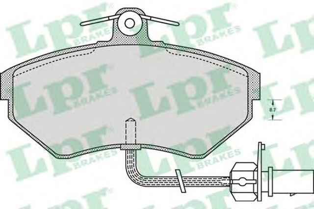Колодки тормозные 05P979 LPR