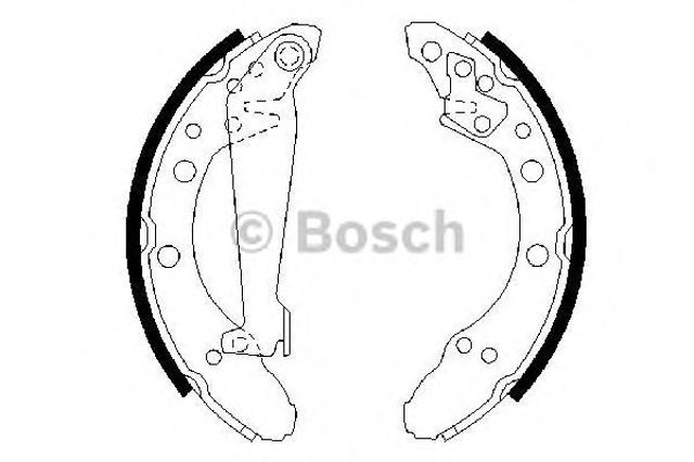 BOSCH 0986487536 Колодки тормозные задние барабанные в наличии Черкассы
