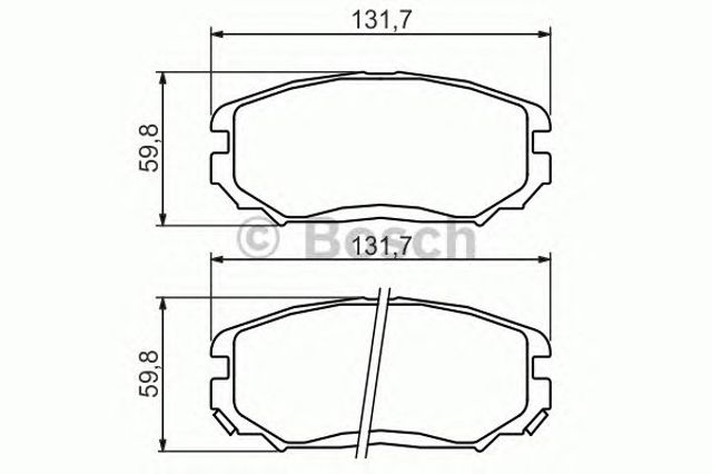 0986494374 BOSCH Передние тормозные колодки купить в Чернигов