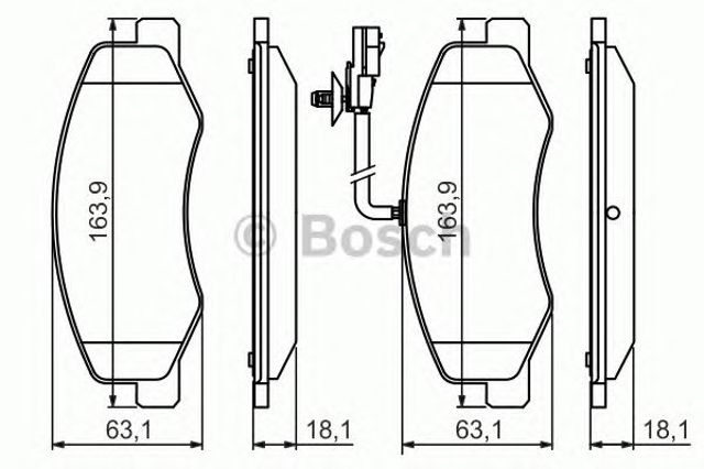BOSCH 0986494499 Задние тормозные колодки в наличии Чернигов