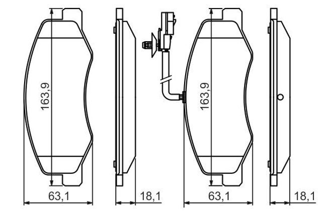 0986494499 BOSCH Задние тормозные колодки купить в Хмельницкий