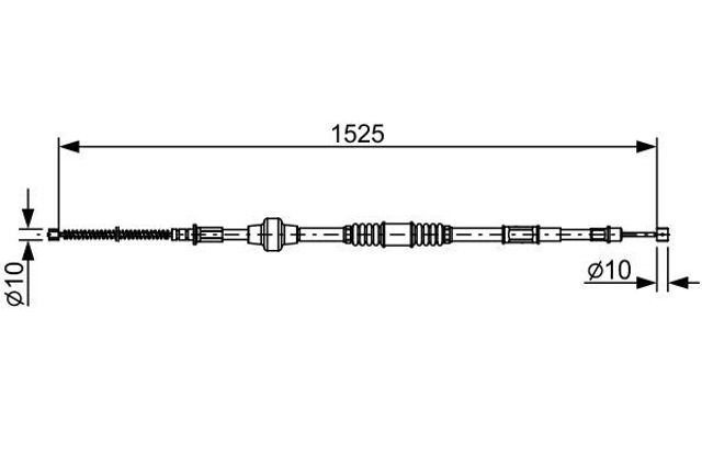 1987482534 BOSCH Трос ручного тормоза задний правый купить в Киев
