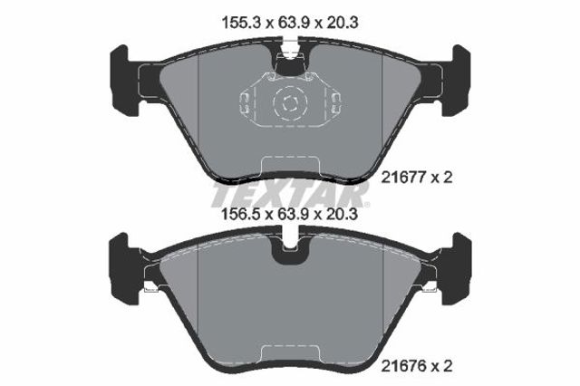 Колодки передние 2167703 TEXTAR