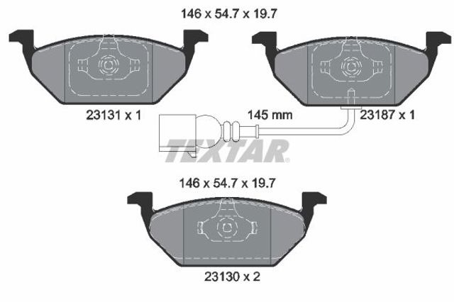 TEXTAR 2313101 Колодки тормозные передние дисковые в наличии Запорожье