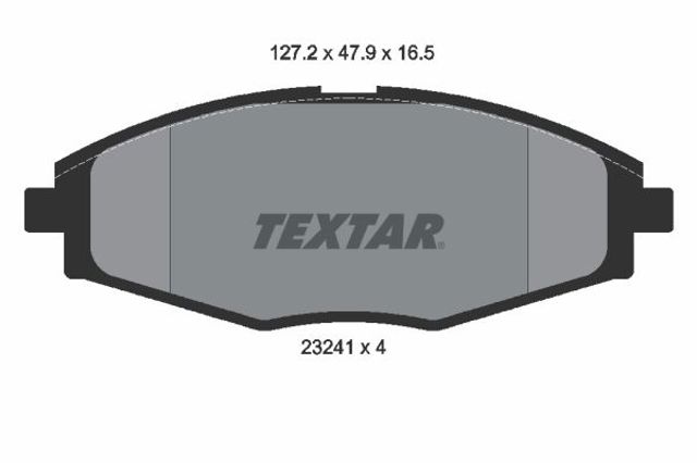 Колодки передние 2324102 TEXTAR