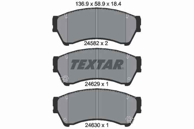 TEXTAR 2458202 Передние тормозные колодки в наличии Павлоград